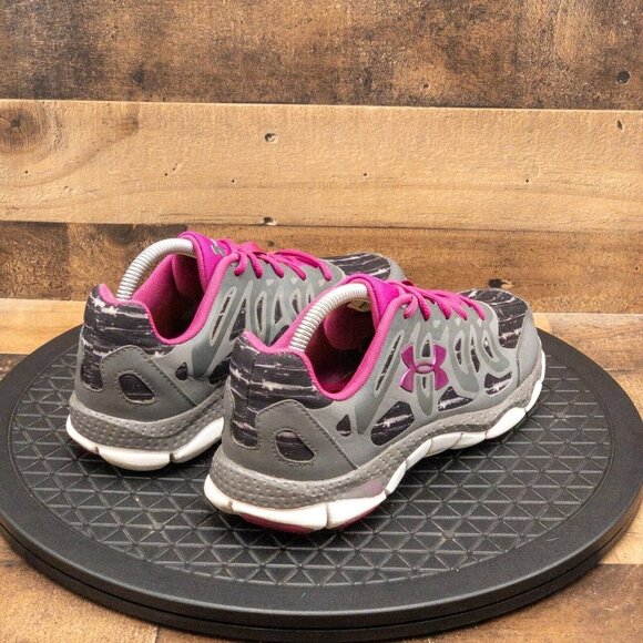 UNDER ARMOUR MICRO G ENGAGE WOMENS ATHLETIC SHOES GRAY RUNNING GYM TRAIN SZ 9.5 - Picture 8 of 9